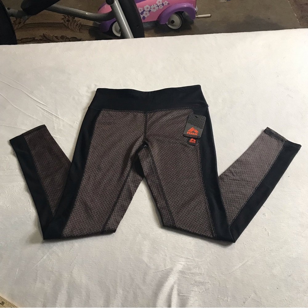 RBX Women's Mid Rise Sz M multicolor Yoga Pants Leggings pull on NWT - Picture 11 of 11